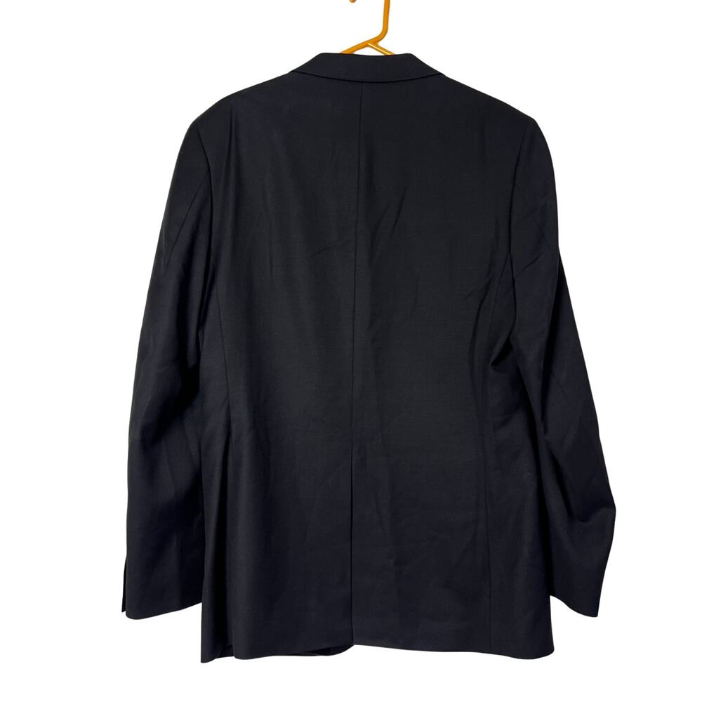 Banana Republic Modern 100% Wool Blazer Black 38R Classic Tailored Old Money - Picture 3 of 8